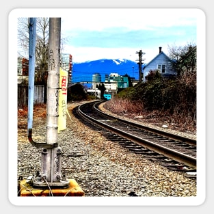 East Van Train Tracks Sticker